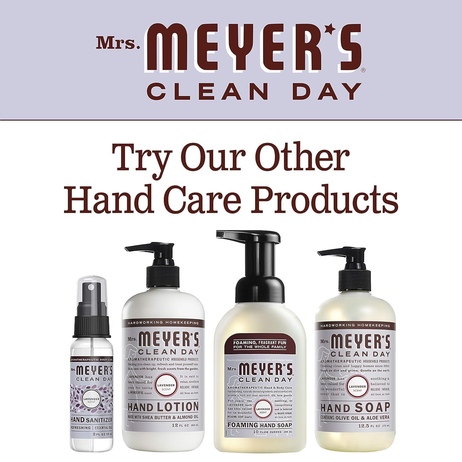 MRS. MEYER'S CLEAN DAY Liquid Hand Soap Refill, Cruelty Free and Biodegradable Formula, Lemon Verbena Scent, 33 oz