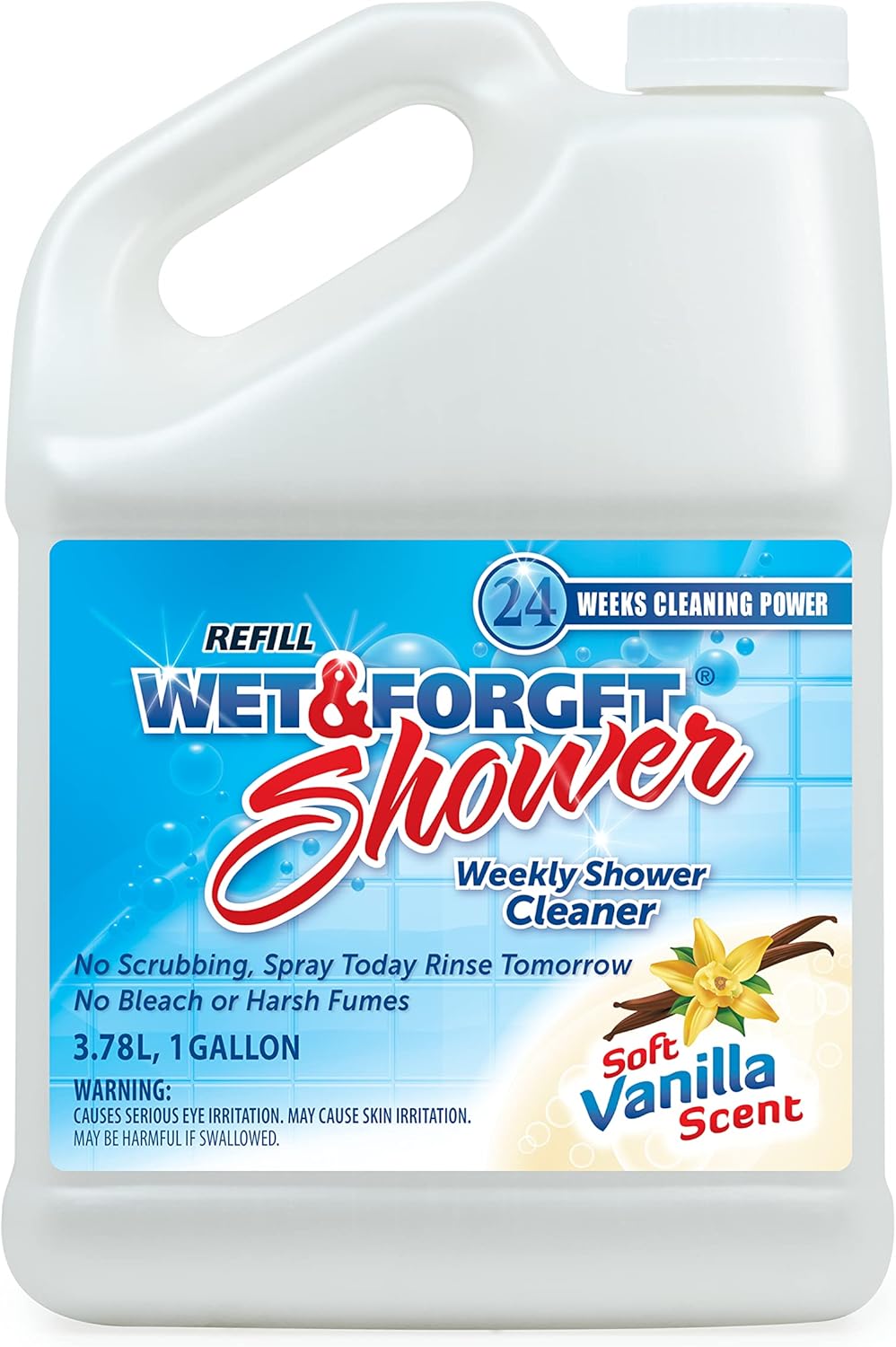 Wet & Forget Shower Cleaner Spray Multi-Surface Weekly Application Requires No Scrubbing, Bleach-Free Formula, Ready to Use, Fresh Scent, 3 Months of Cleaning, 64 Fluid Ounces, 1 Pack