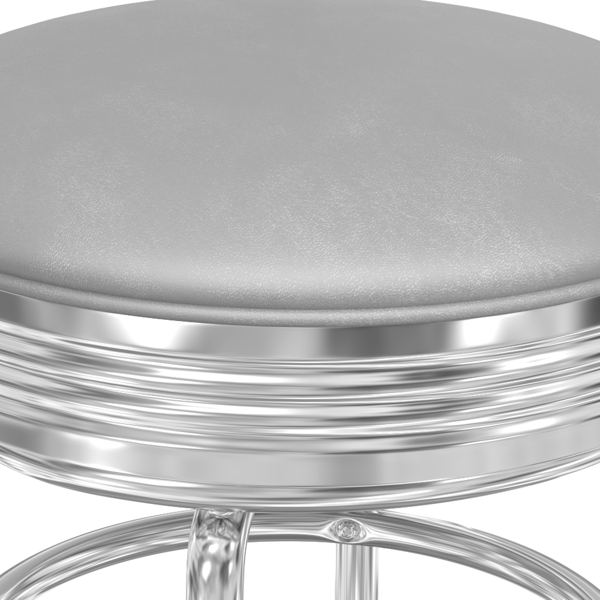 Upholstered Cushion-Back Diner Stool