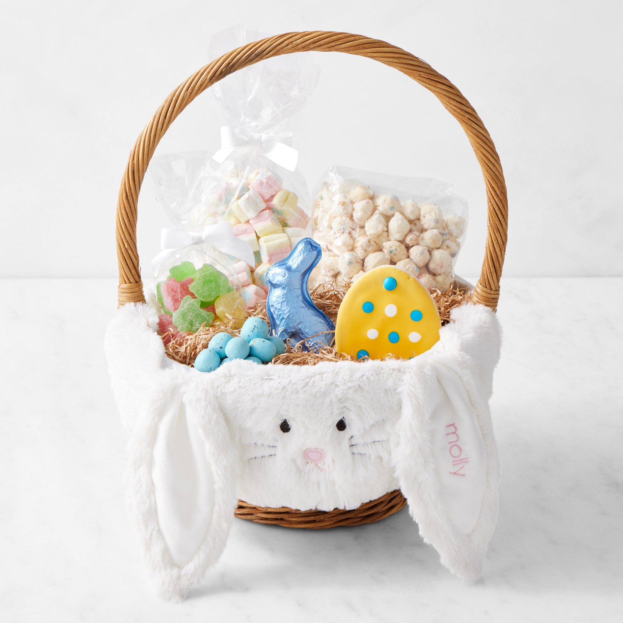 Pottery Barn Kids x Williams Sonoma Small Fur Bunny Easter Basket
