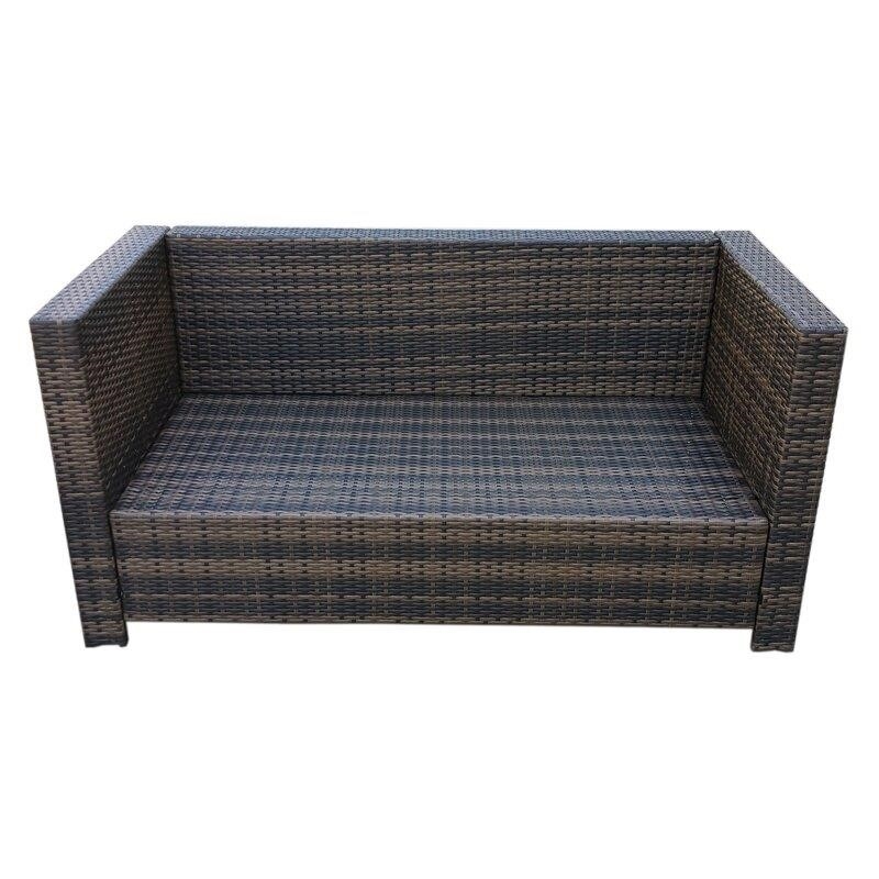 Wicker/Rattan 4 - Person Seating Group with Cushions