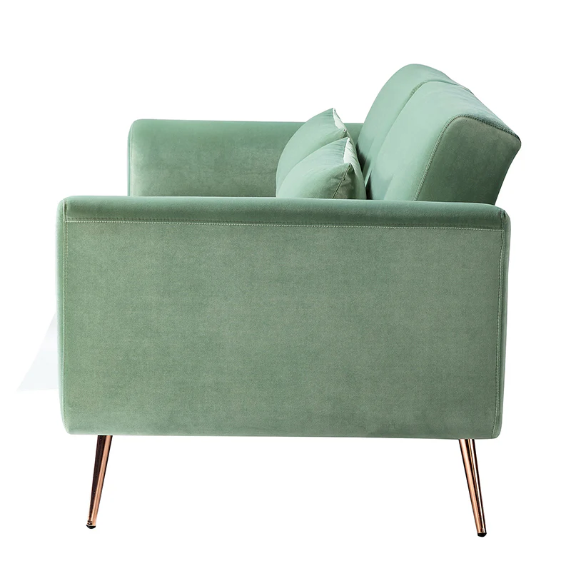 Agnes Retro Style Velvet Sleeper Sofa