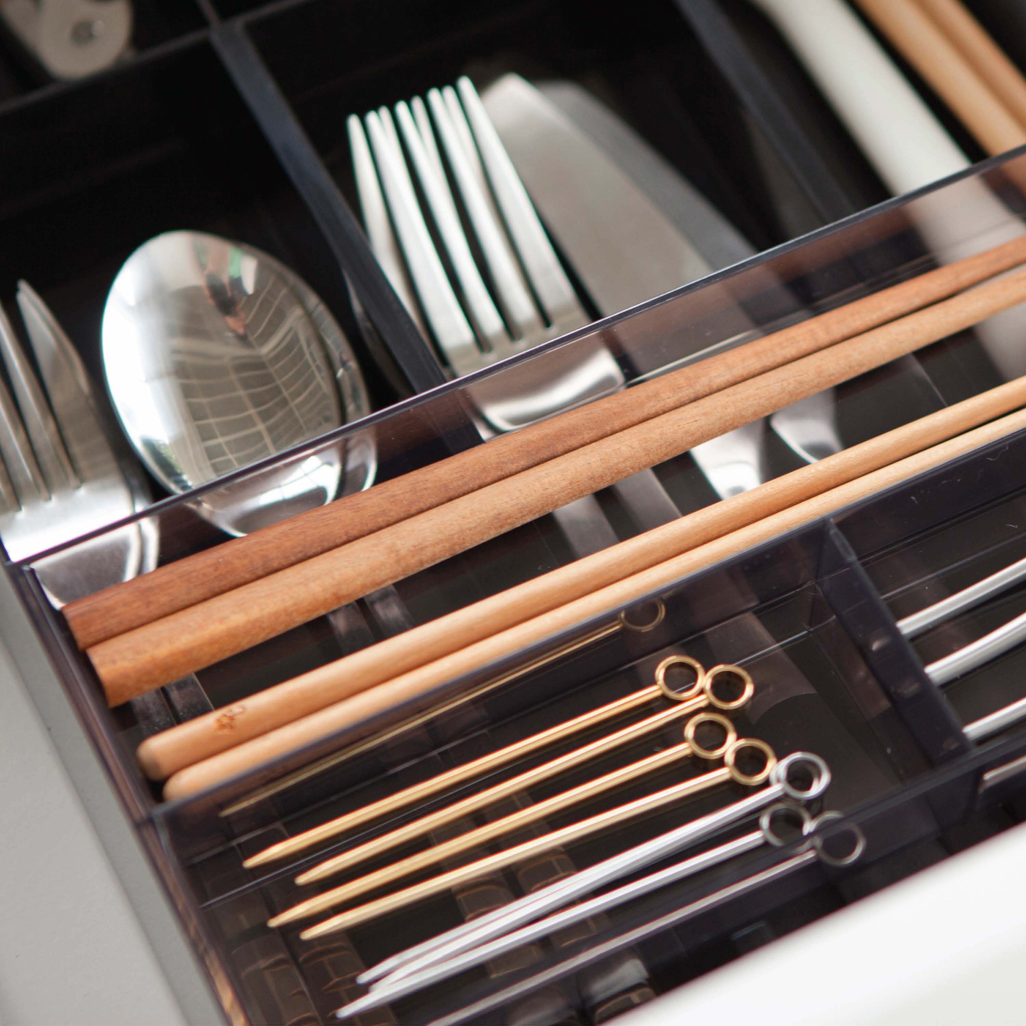 Yamazaki Home  Compact Cutlery Storage Organizer