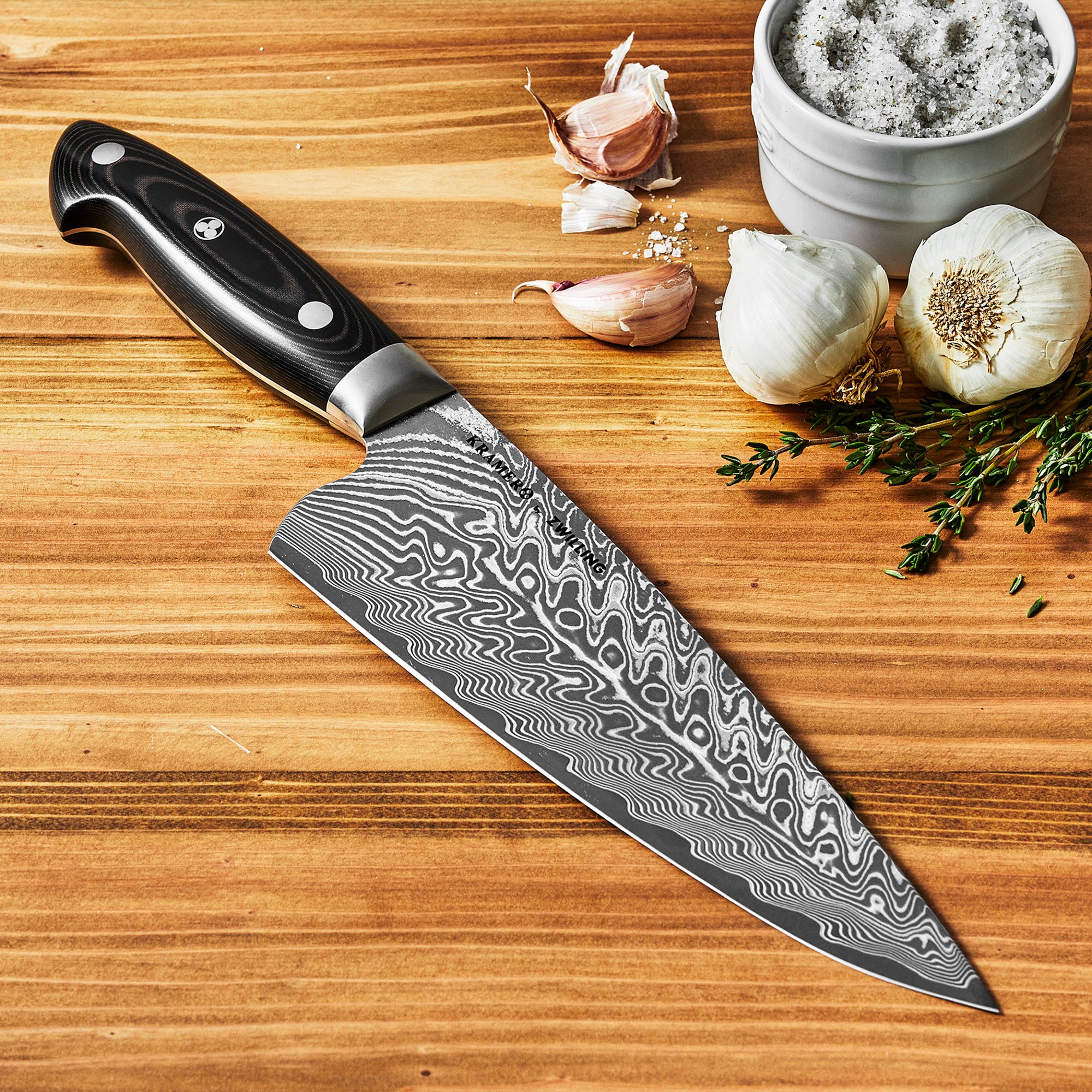 Zwilling Bob Kramer Damascus Steel Chef's Knife, 8