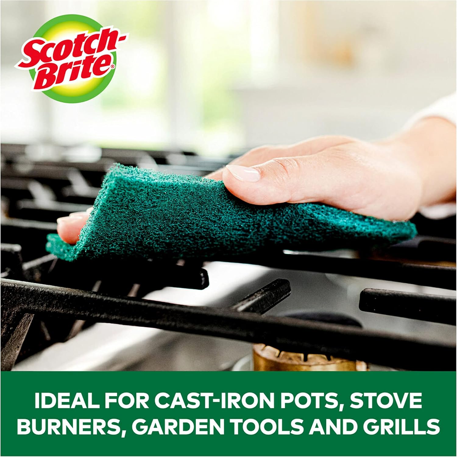 Scotch-Brite Pot and Pan Brush, Dish Brush for Cleaning Kitchen and Household, Dish Brushes Safe for Cookware and More, 4 Dish Brushes