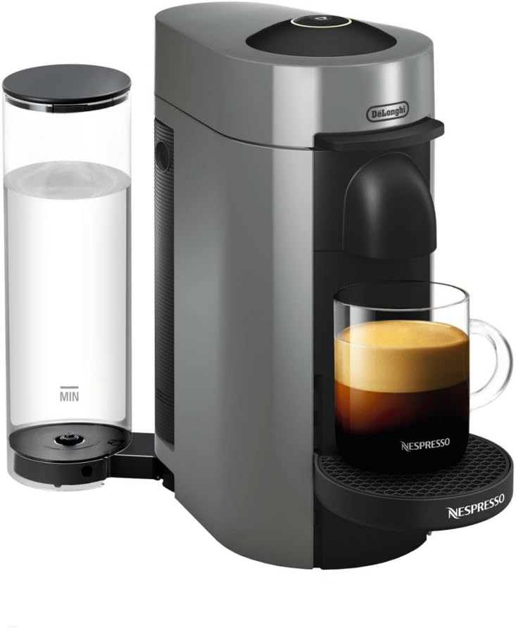 Nespresso Vertuo Plus Deluxe Coffee and Espresso Maker by De'Longhi, Matte Black