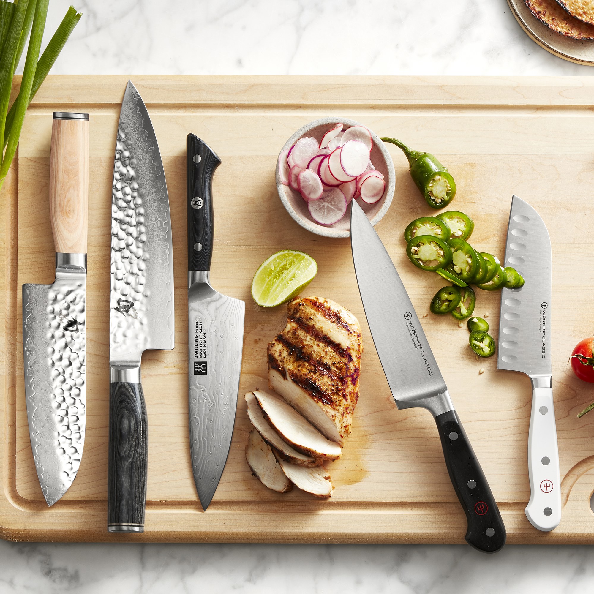 Shun Premier Blonde Santoku Knife