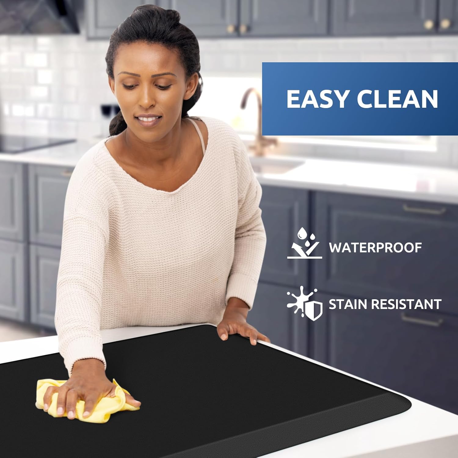 KitchenClouds Kitchen Mat Cushioned Anti Fatigue Rug 17.3