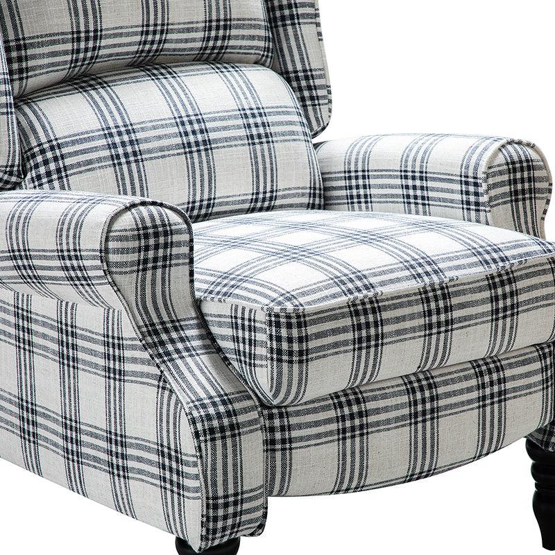 Erdeni Upholstered Manual Wingback Recliner Chair