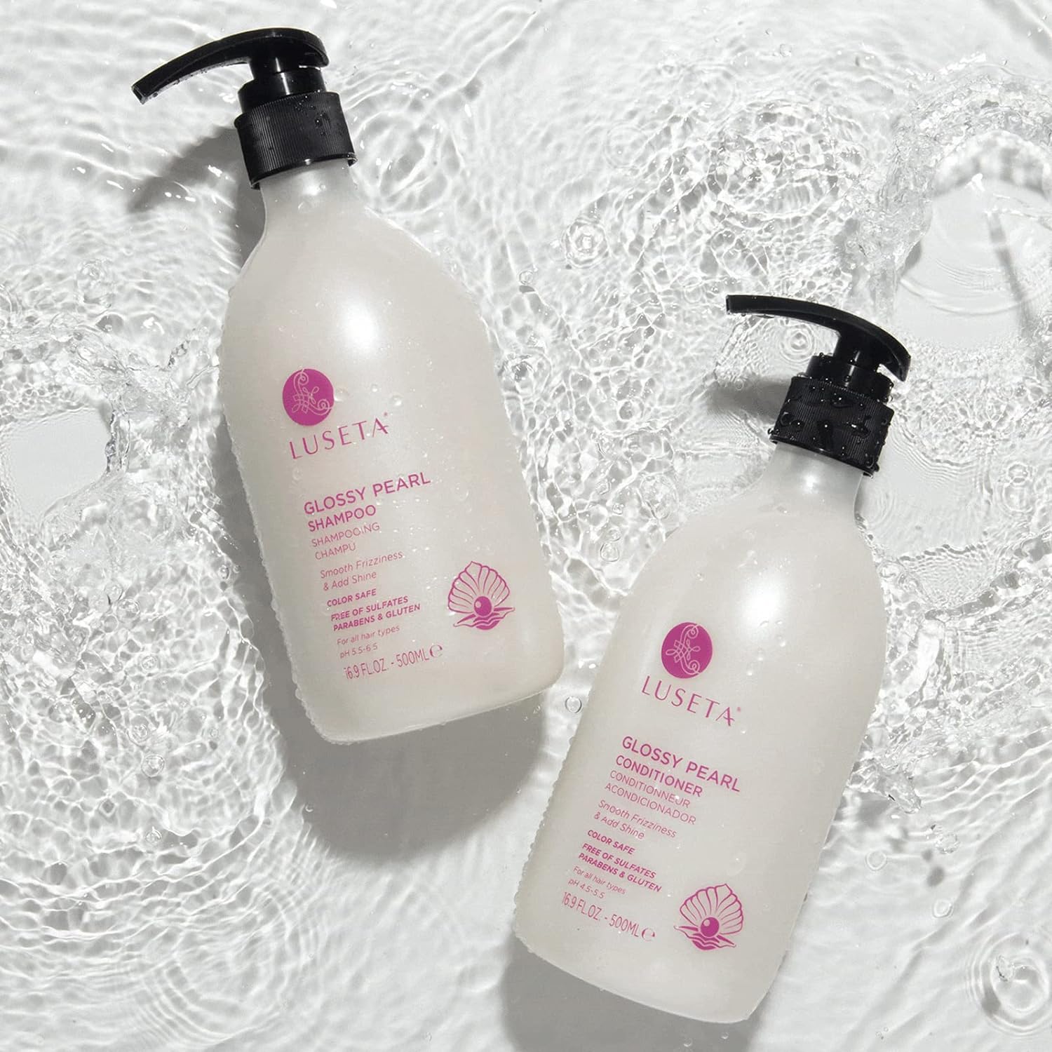 Luseta Biotin Shampoo and Conditioner for HairGrowth - Thickening Shampoo for Thinning Hair andHair Loss - Infused with Argan Oil to Repair DamagedDry Hair - Sulfate Free Paraben Free-2 x 16.9 fl oz