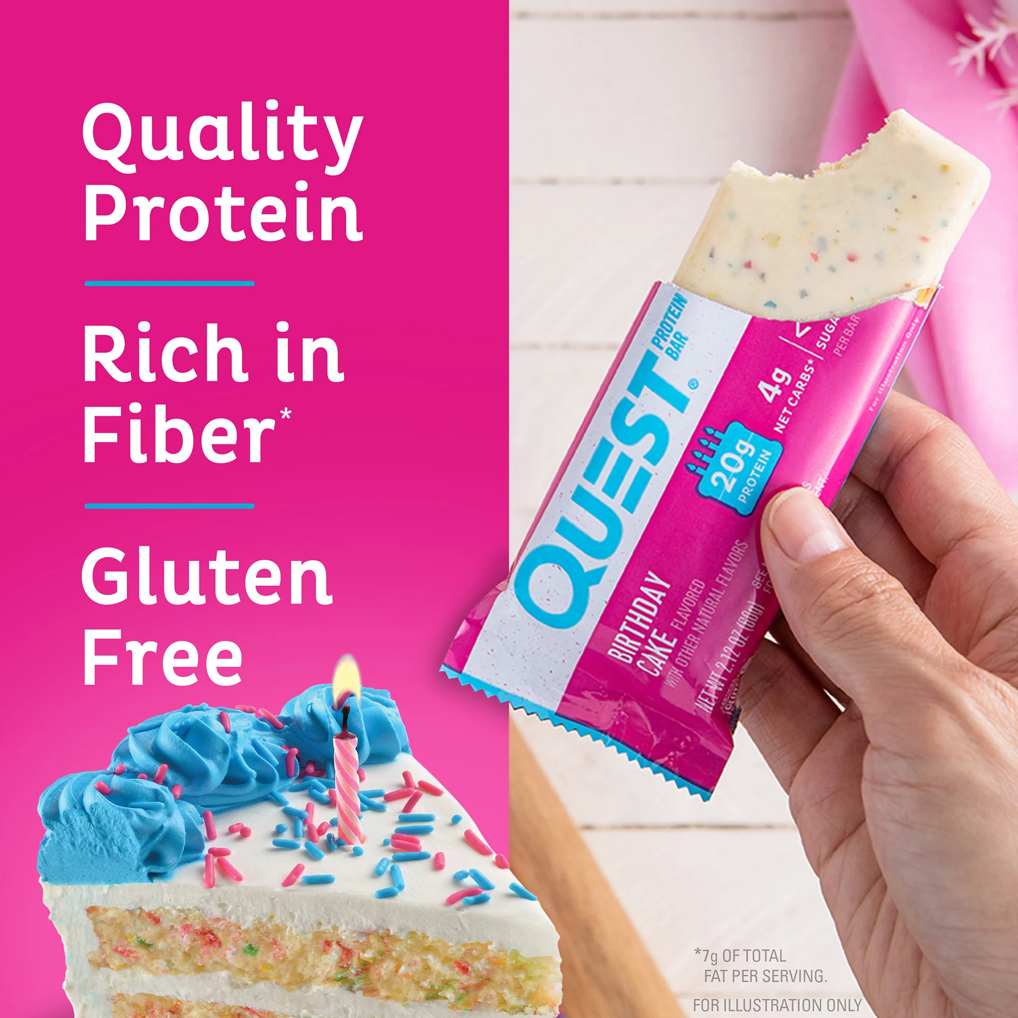 Birthday Cake Protein Bars