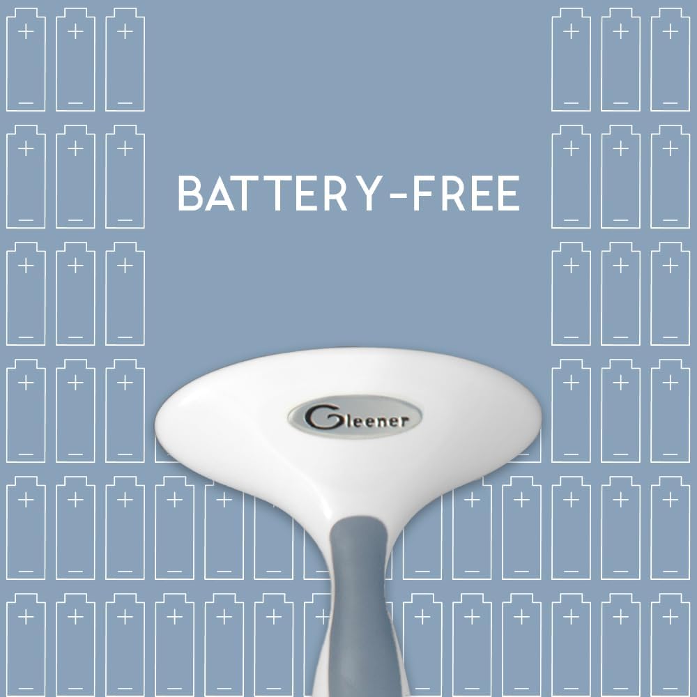 GLEENER Battery-Free Fabric Shaver & Lint Brush | Ultimate Fuzz Remover | Adjustable Depiller Lint Remover for Clothing & Furniture (Slate Blue)