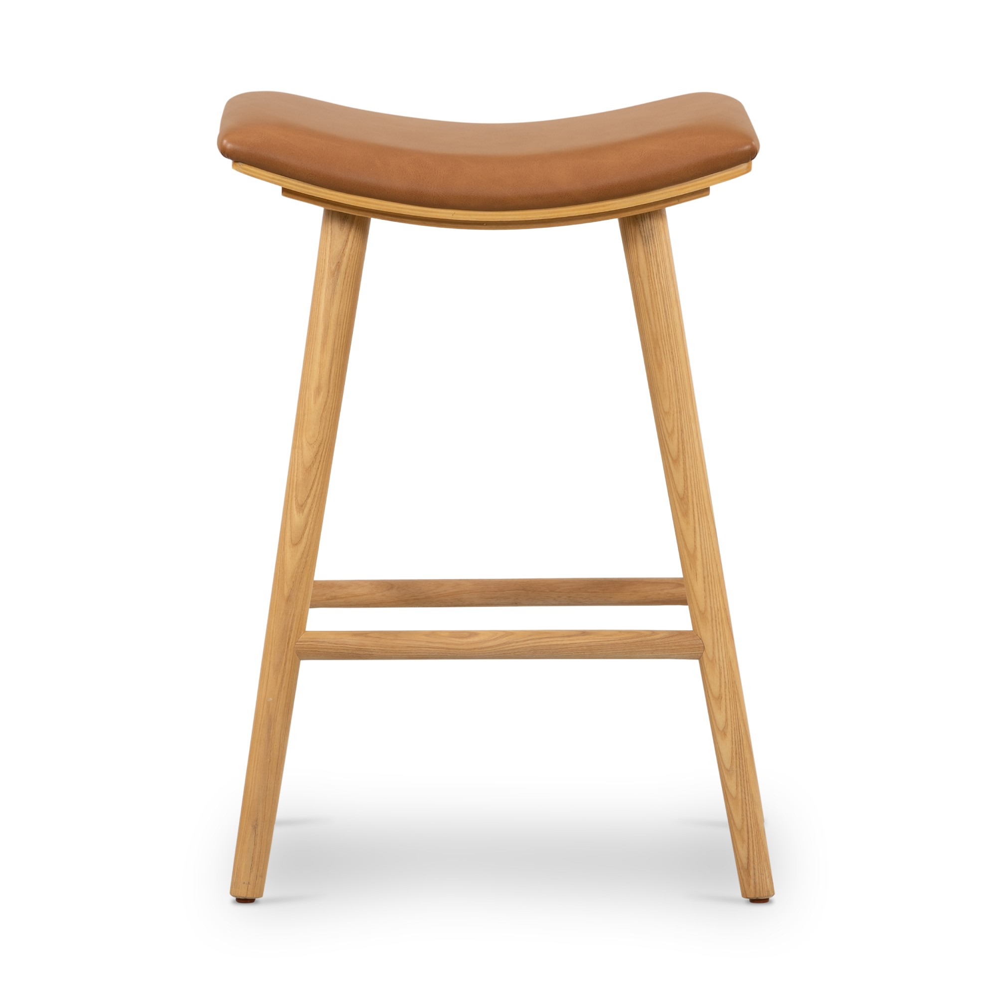 Andalusia Upholstered Saddle Backless Stool