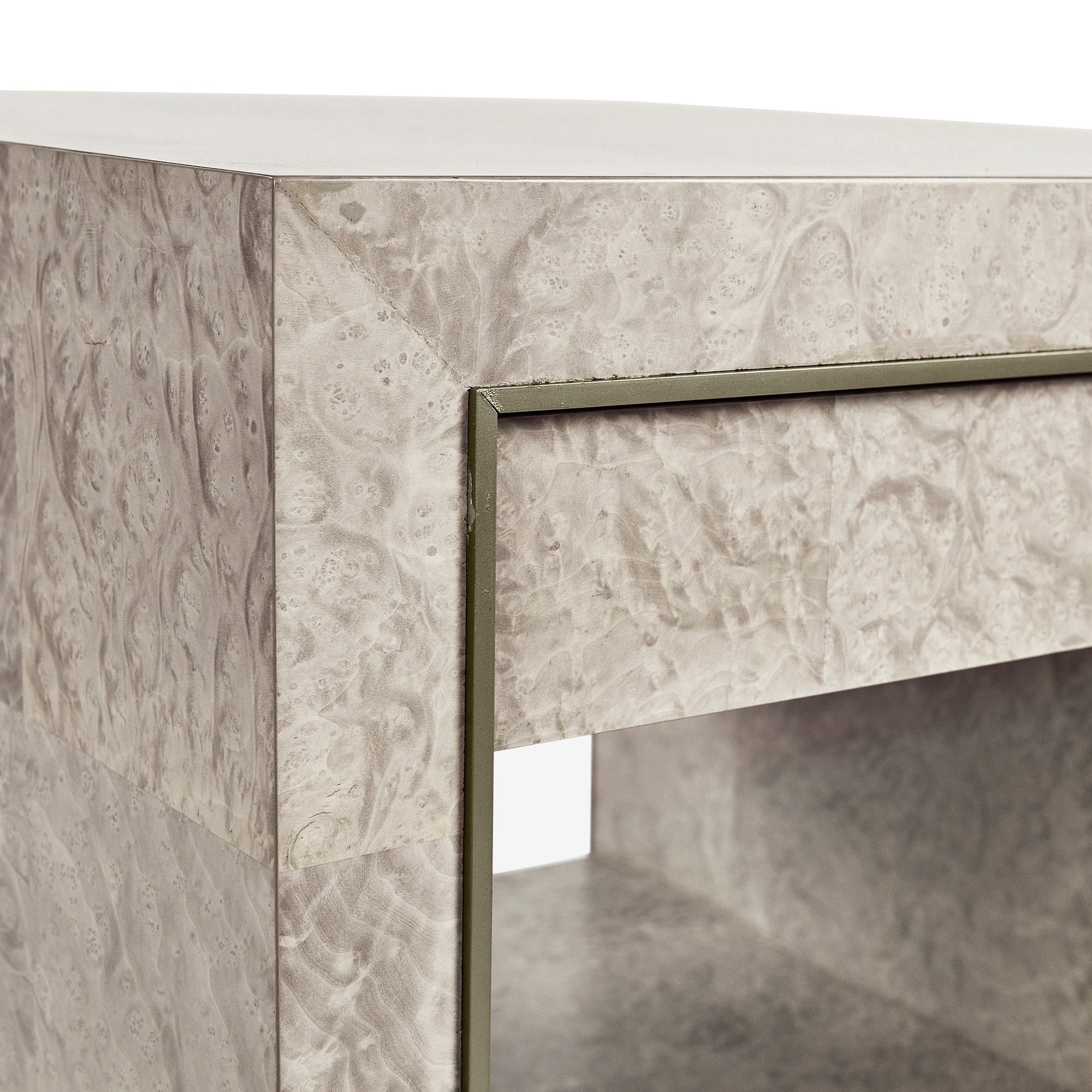 Jonathan Charles Surge Madrona Burlwood End Table (28.5