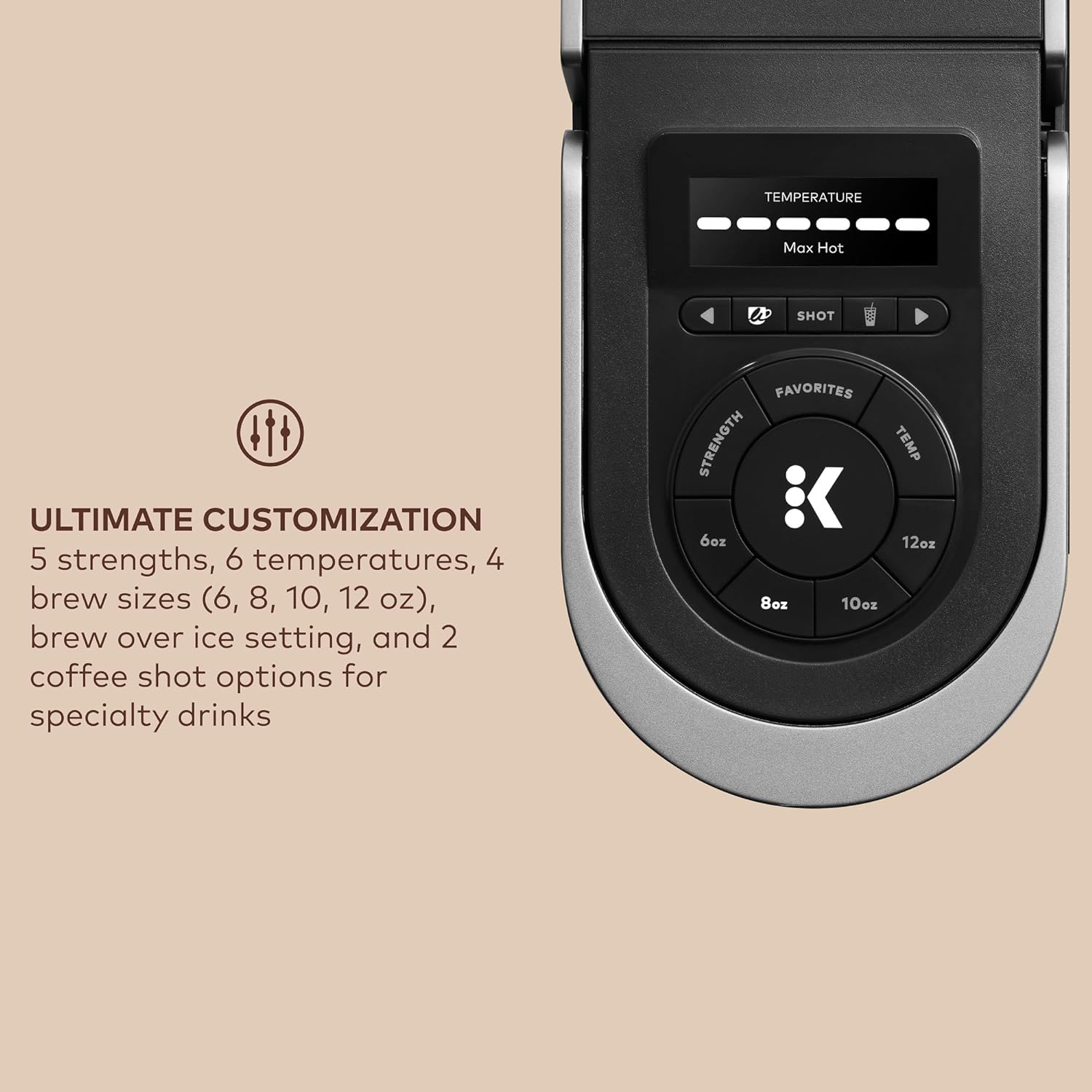 Keurig K-Cafe K-Duo Single Serve Coffee, Latte and Cappuccino Maker, 32 K-Cup Pods, Dark Charcoal