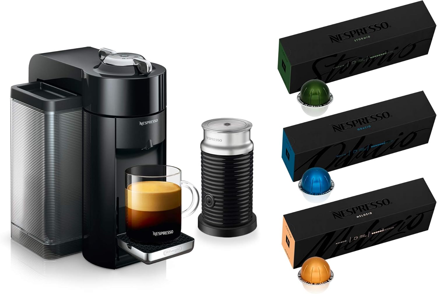 Nespresso Vertuo Coffee and Espresso Maker,1597 ml, by De'Longhi, Graphite Metal