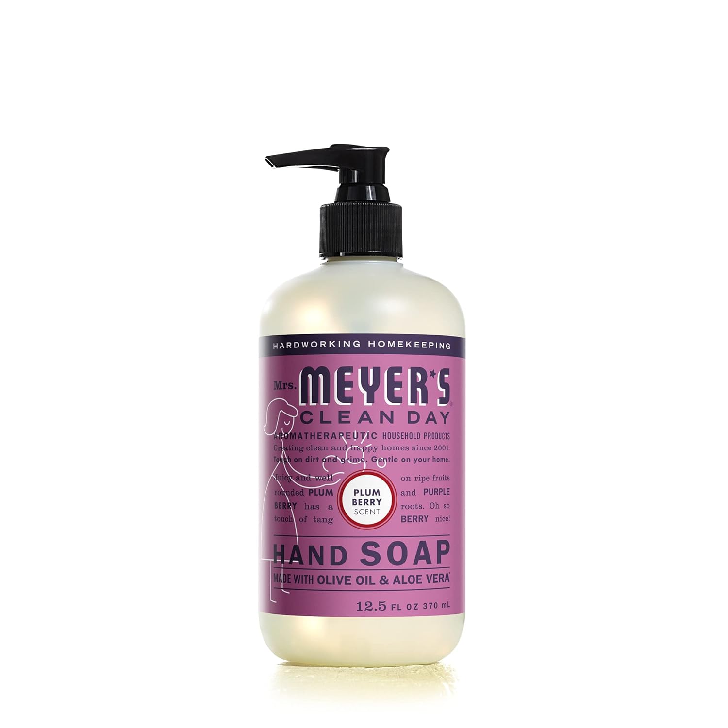 MRS. MEYER'S CLEAN DAY Hand Soap, Made with Essential Oils, Biodegradable Formula, Honeysuckle, 12.5 fl. oz - Pack of 3