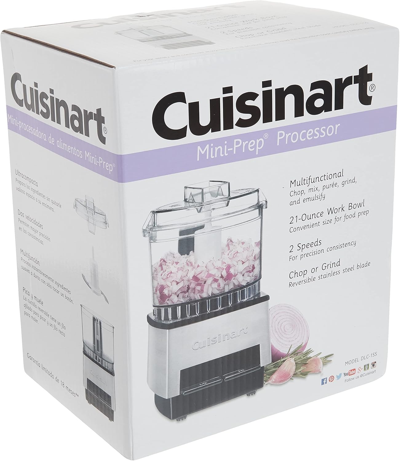 Cuisinart Food Processor 14-Cup Vegetable Chopper for Mincing, Dicing, Shredding, Puree & Kneading Dough, Stainless Steel, DFP-14BCNY