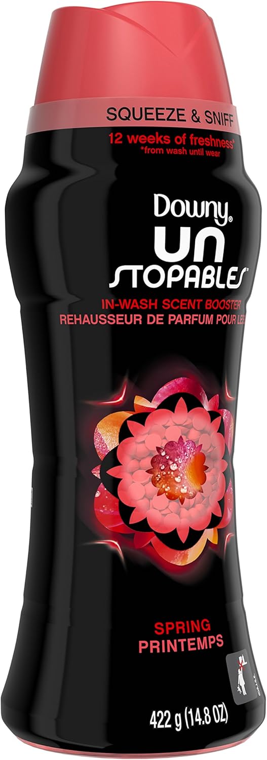 Downy Unstopables In Wash Scent Booster Beads, Fresh Scent, 24 oz, Downy Scent Booster Beads, Unstoppable Laundry Beads, Odor Protection