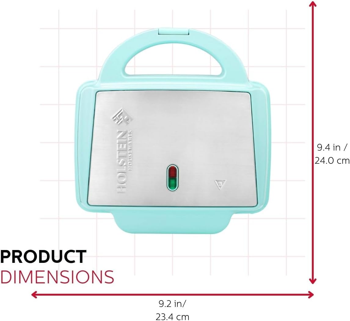 Holstein Housewares Non-Stick Cupcake Maker, Teal - Makes 6 Cupcakes, Muffins, Cinnamon Buns - Birthdays, Holidays, and More
