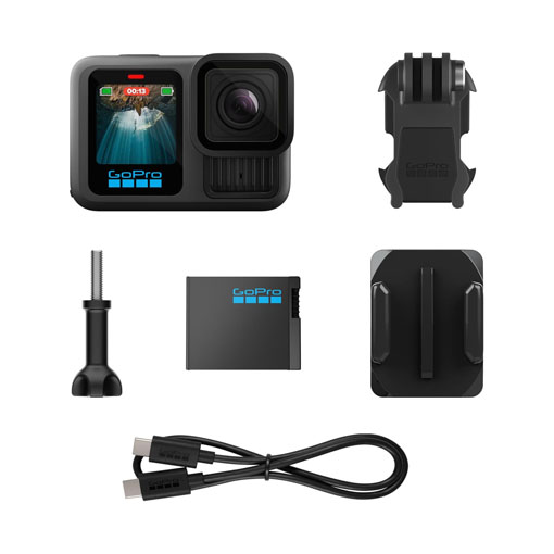 GoPro HERO13 Black – Waterproof Action Camera with 5.3K60 Video 27MP Photo + Compatability with HB-Series Lenses