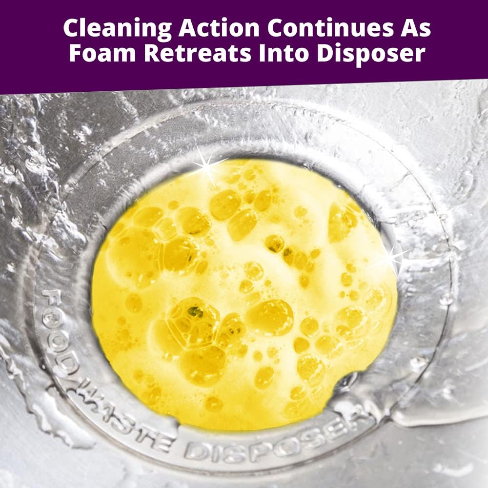 Rejuvenate Garbage Disposal and Drain Pipe Cleaner Powerful Foaming Action and Removes Garbage Disposal Smells 6 Unit Pack Lavender Scent