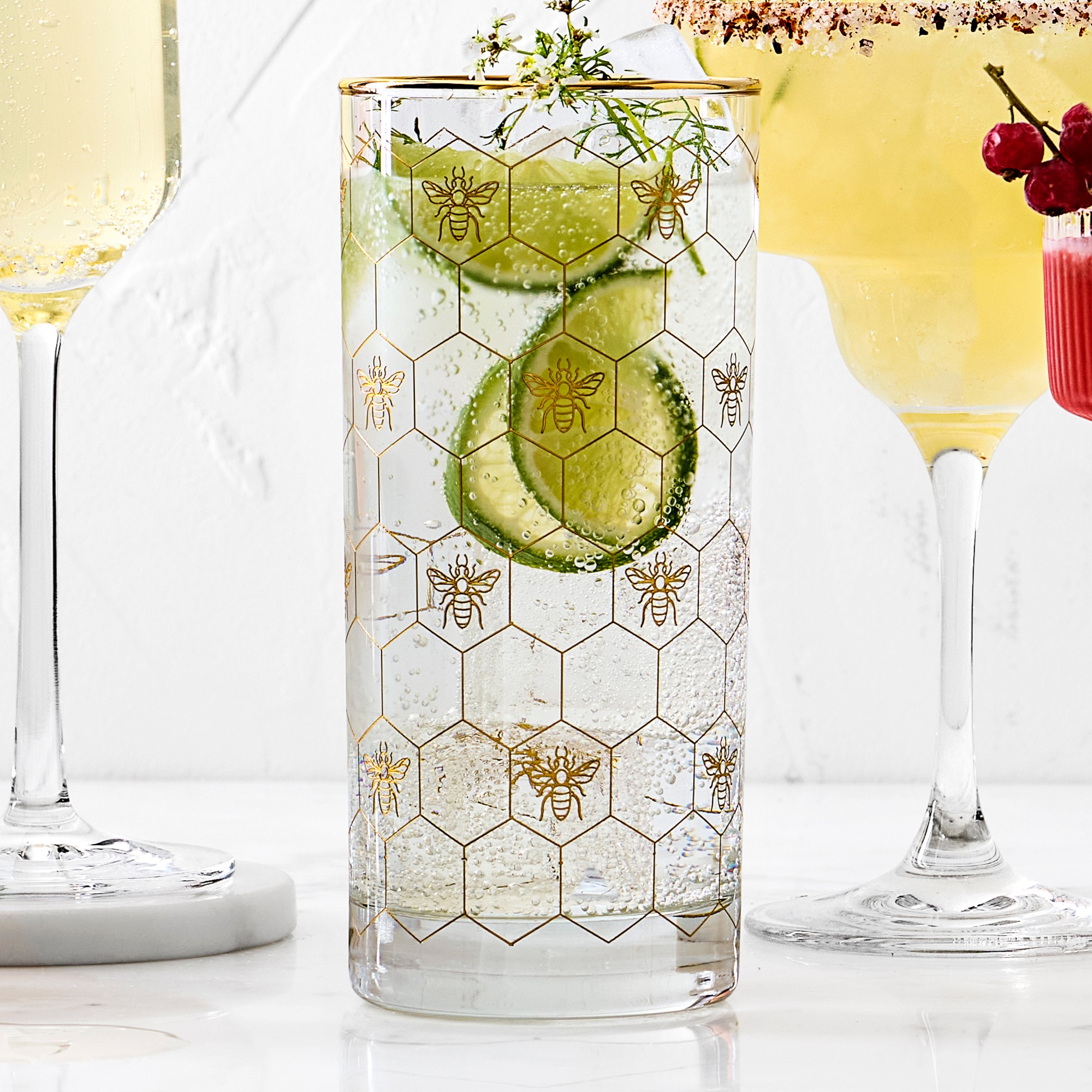 Honeycomb Highball Glasses
