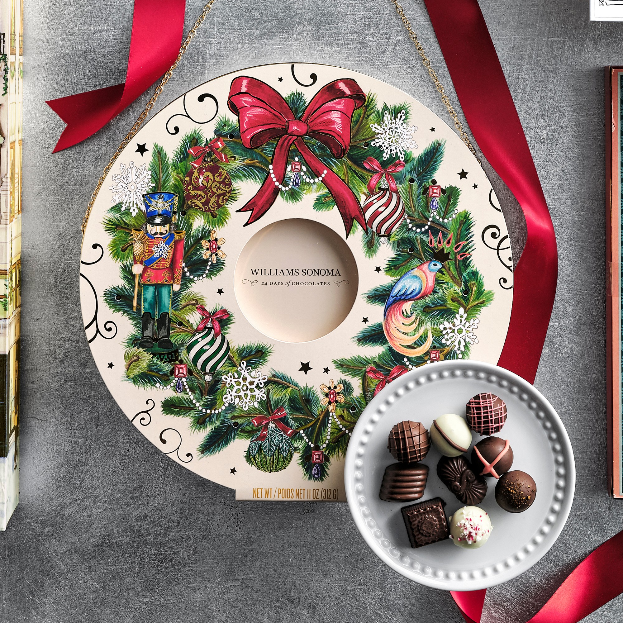 Williams Sonoma Luxe Wreath Advent Calendar