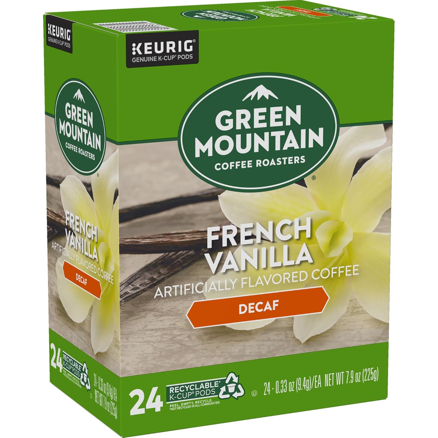 Green Mountain Coffee Roasters Caramel Vanilla Cream Keurig Single-Serve K-Cup pods, Light Roast Coffee, 72 Count (6 Packs of 12)