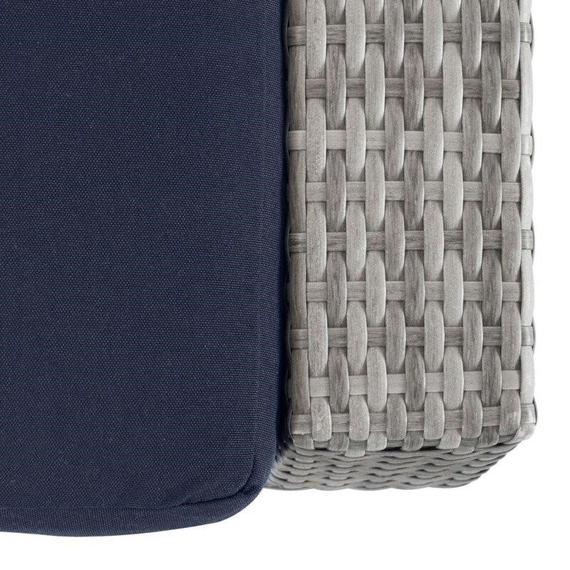 Johana Wicker/Rattan 6 - Person Seating Group with Cushions