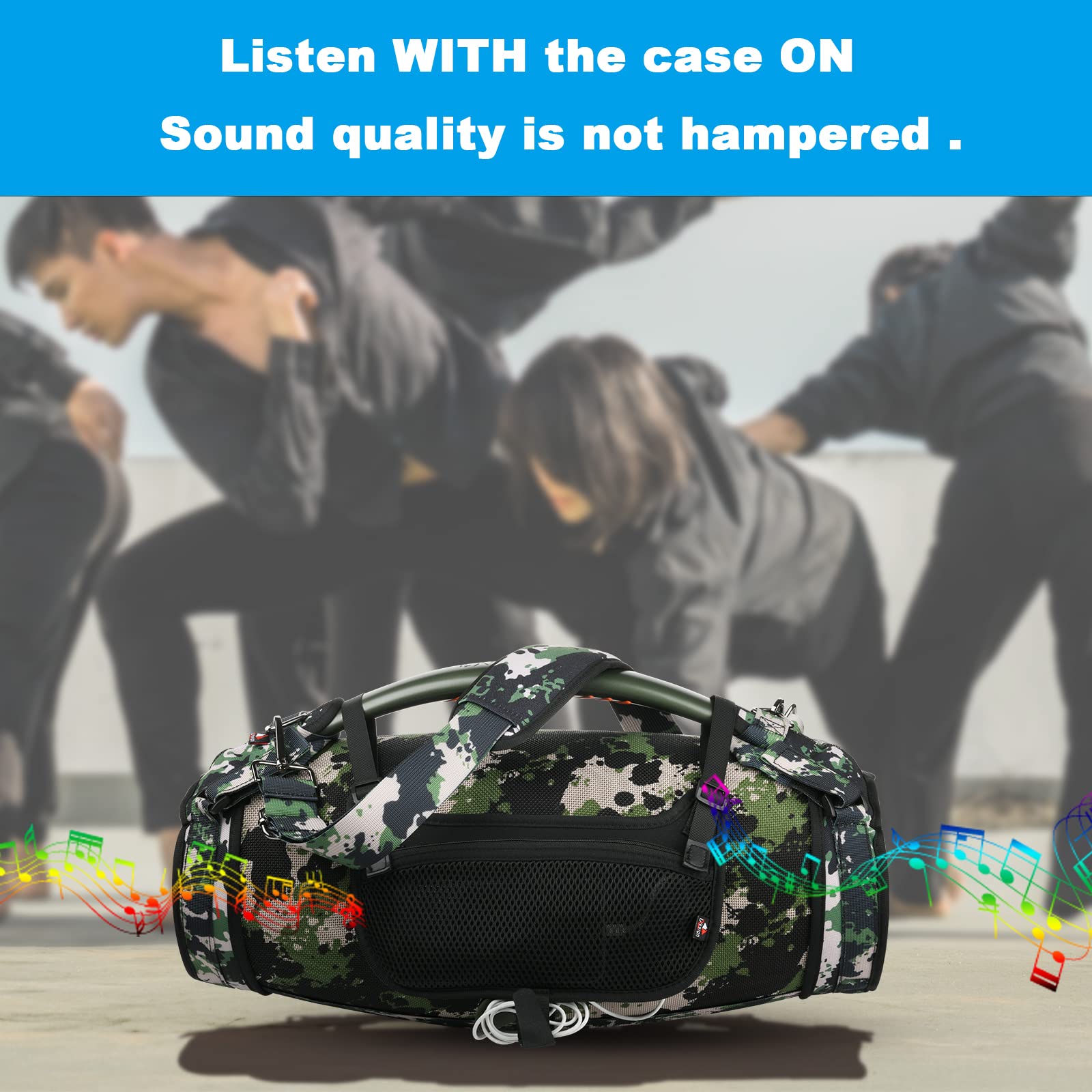 Travel Carrying Strap for JBL Boombox 3/Boombox 3 Wi-Fi Waterproof Portable Bluetooth Speaker