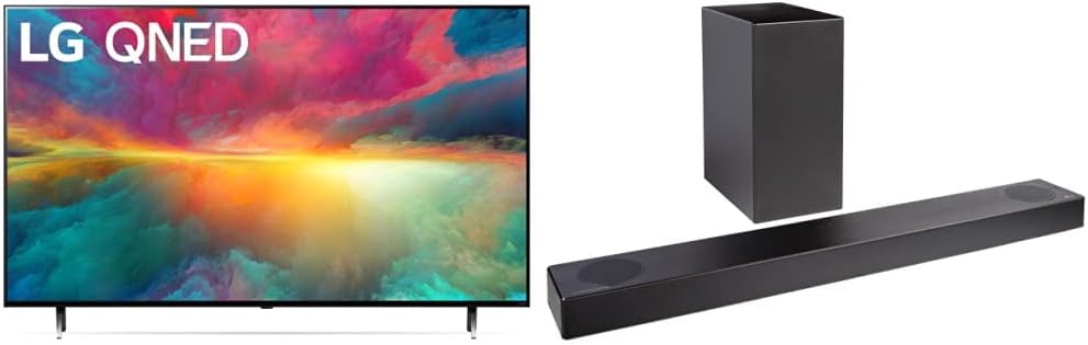 LG QNED75 Series 55-Inch Class QNED Mini-LED Smart TV 55QNED75URA, 2023 - AI-Powered 4K TV, Alexa Built-in, Black