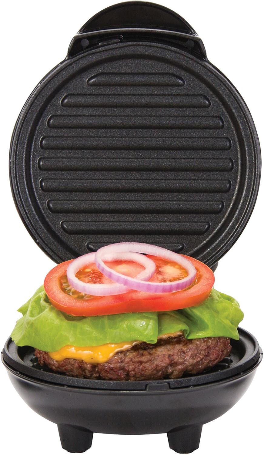 Dash Mini Maker Portable Grill Machine + Panini Press for Gourmet Burgers, Sandwiches, Chicken + Other On the Go Breakfast, Lunch, or Snacks with Recipe Guide - Aqua