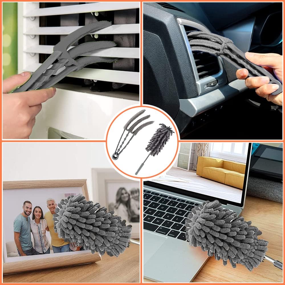 Microfibre Duster for high Ceilings, Duster for Cleaning Fan Cobweb, 100