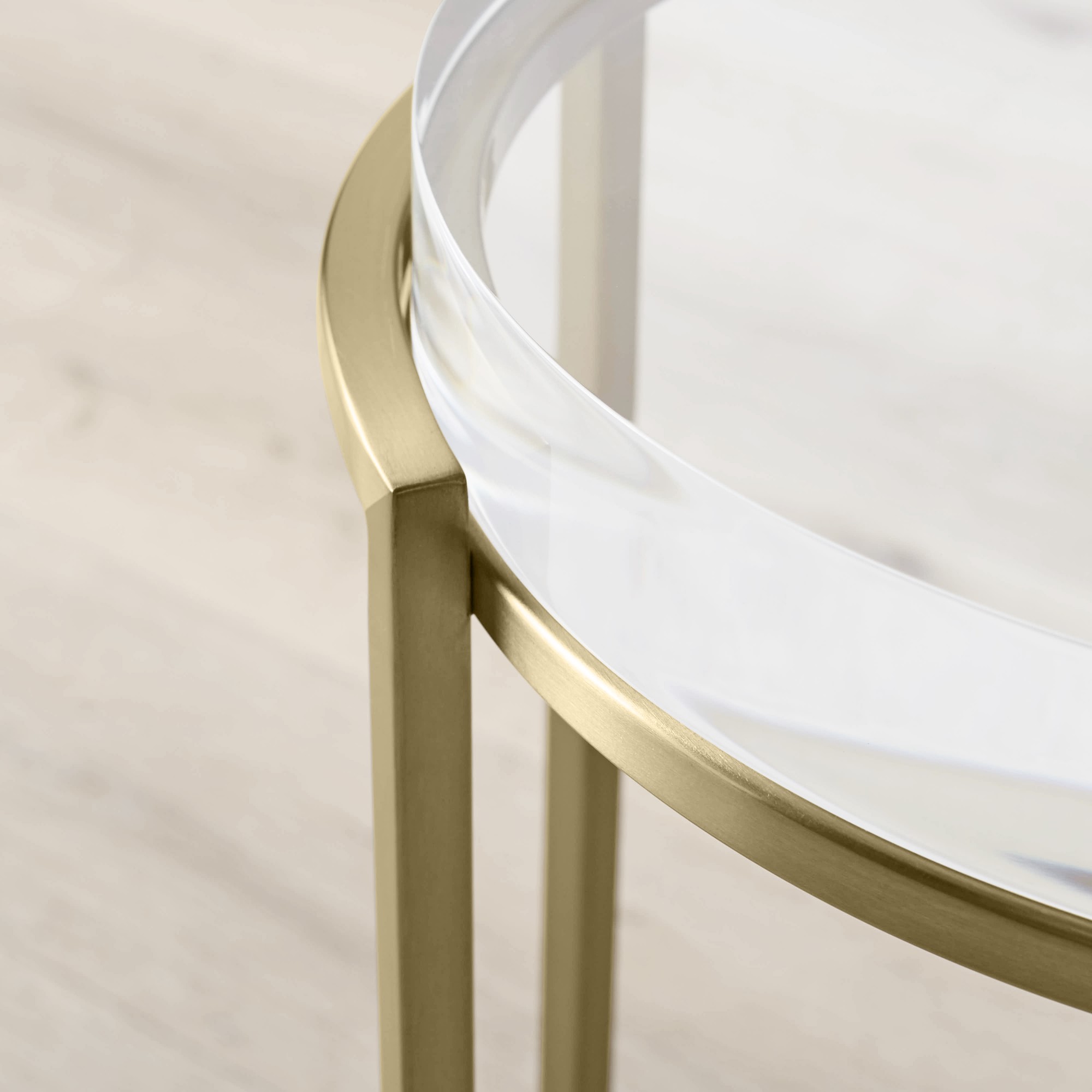 Lago Accent Table, Antique Brass (14