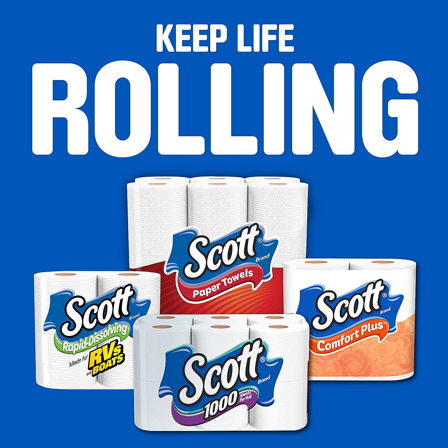 Scott Paper Towels, Choose-A-Sheet - 30 Mega Rolls (2 Packs of 15) = 56 Regular Rolls (102 Sheets Per Roll)
