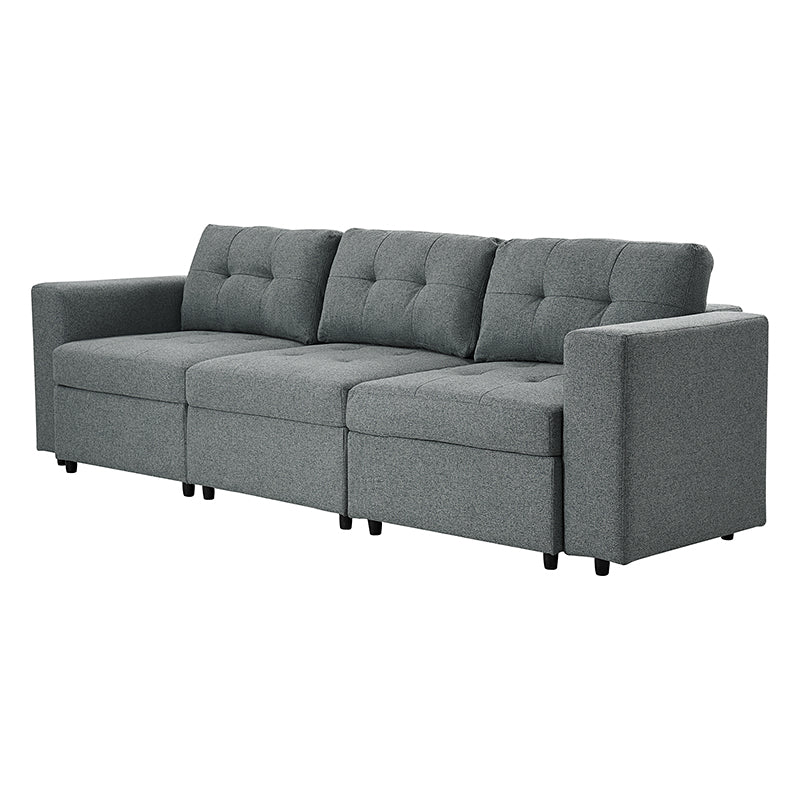 Raquel Sectional Three-Seat Storage Wide Armrests Sofa