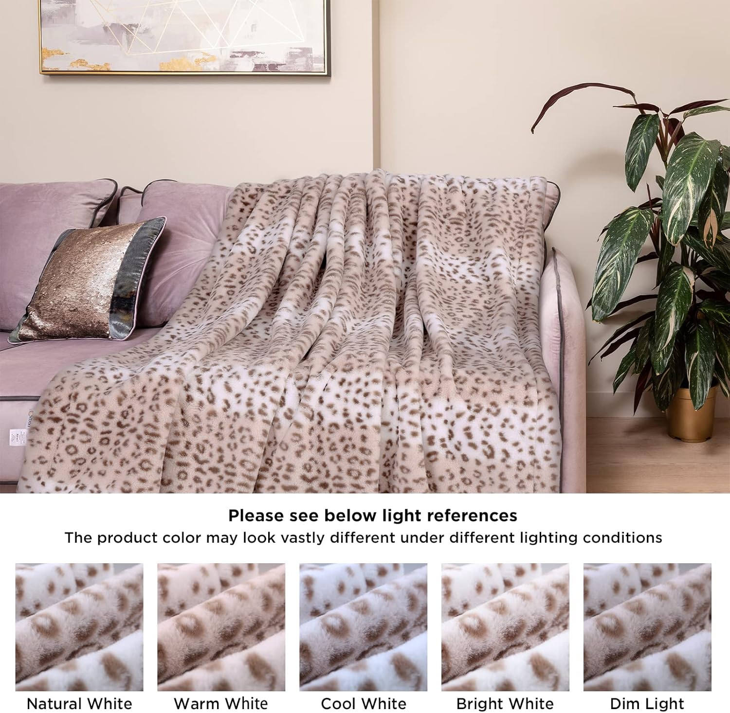 Westinghouse Heated Throw Blanket, Electric Blanket Throw with 6 Heating Levels and 2-10 Hours Time Settings, Flannel to Sherpa Super Cozy Heated Blanket Machine Washable, 50x60 inch, Charcoal