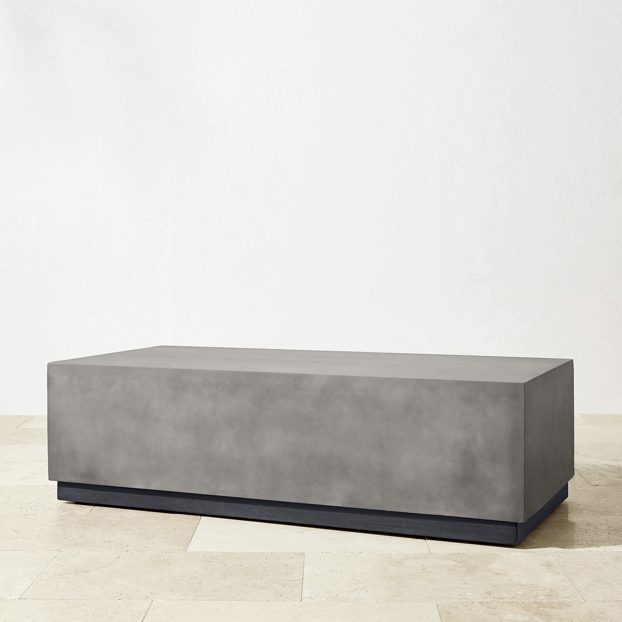 Lucca Concrete Outdoor Rectangle Coffee Table (56