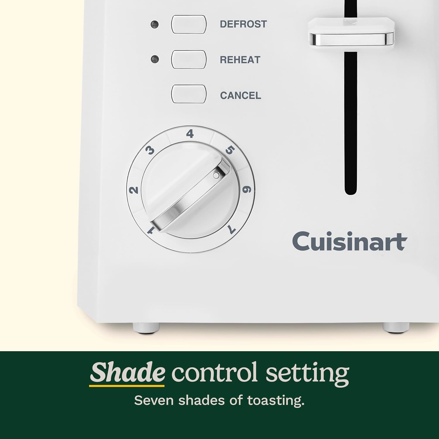 Cuisinart CPT-122BK 2-Slice Compact Plastic Toaster, Black