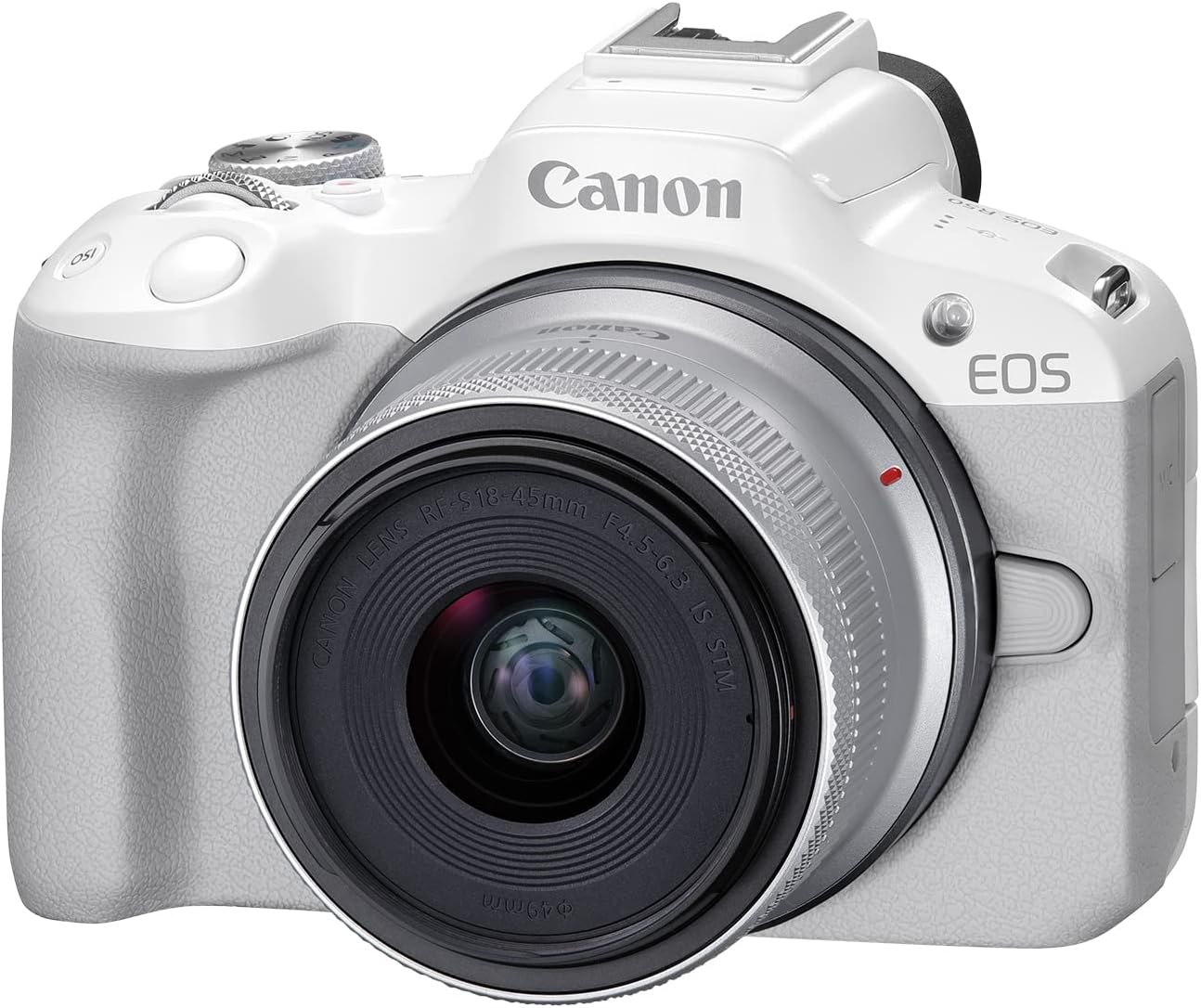 Canon EOS R50 Mirrorless Camera RF-S18-45mm F4.5-6.3 is STM Lens Kit, 24.2 Megapixel CMOS (APS-C) Sensor, 4K Video, Hybrid Camera, Photo and Video, Vlogging, Content Creator, RF Mount, Black