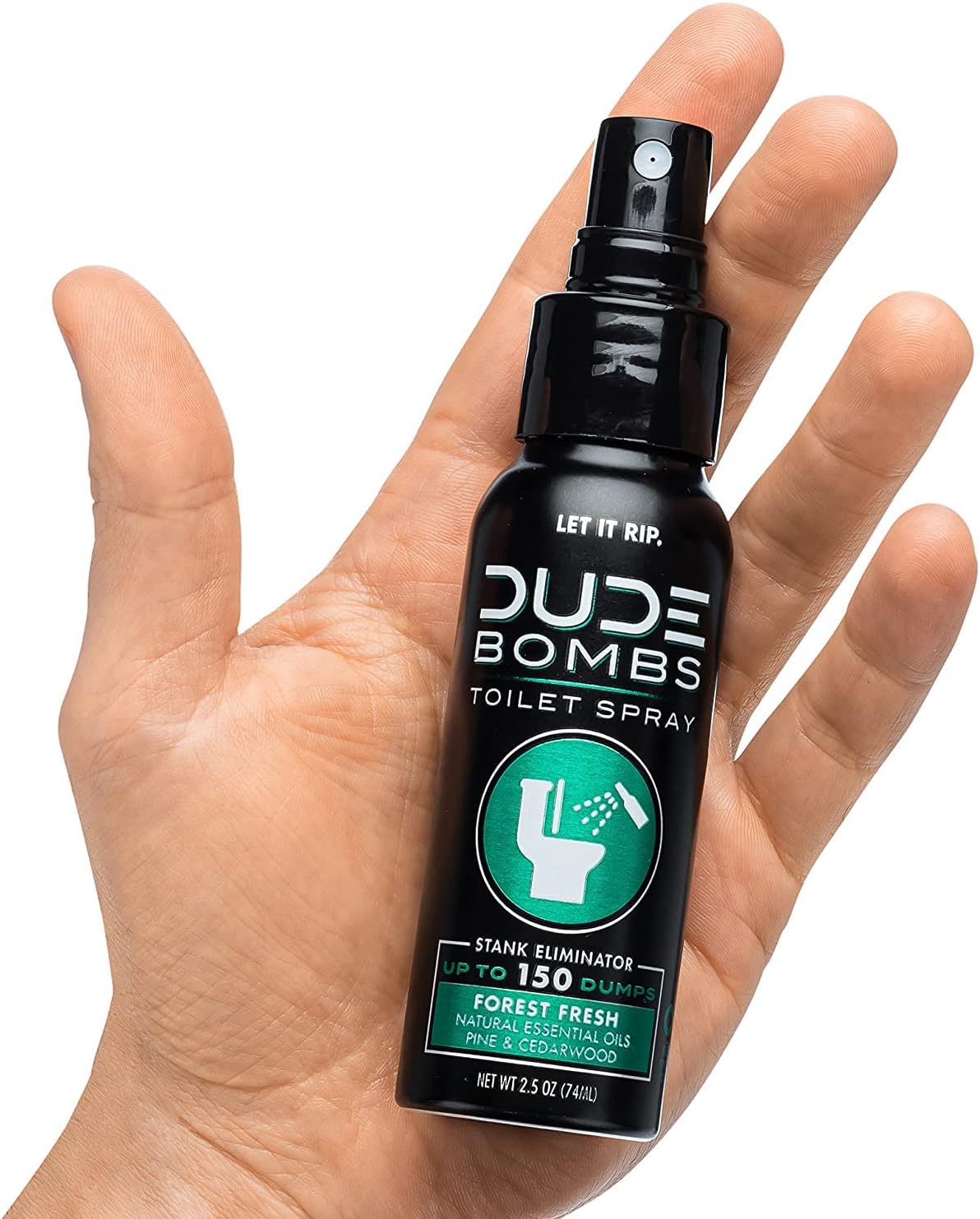 DUDE Wipes - Flushable Wipes with DUDE Bombs Toilet Spray - 18 Pack, 864 Wipes + 1 Spray Bottle - Unscented Extra-Large Adult Wet Wipes with Vitamin-E & Aloe - Forest Fresh Stank Eliminator
