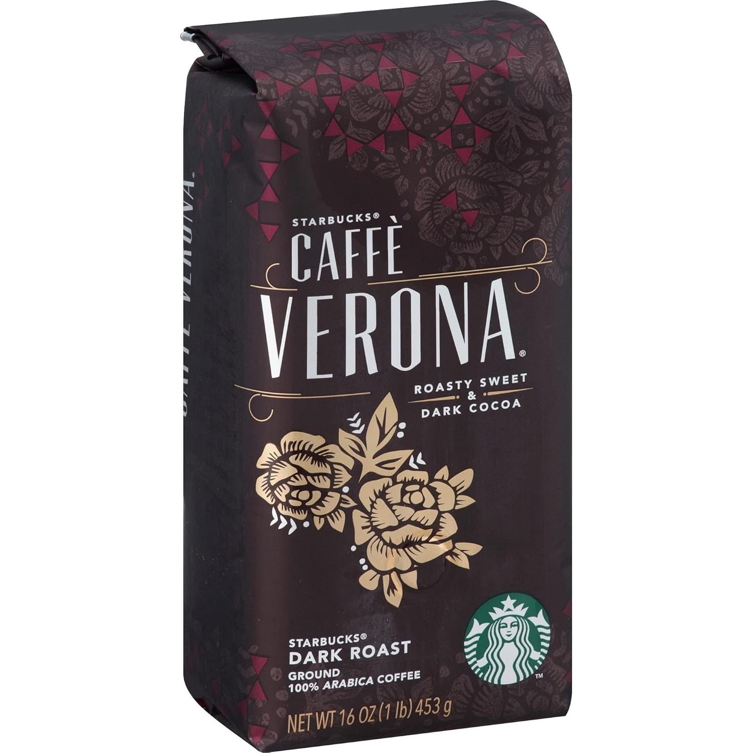 Starbucks Ground Coffee, Dark Roast Coffee, Caffè Verona, 100% Arabica, 1 bag (28 oz)