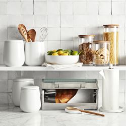 Stainless Steel and Glass Bread Box