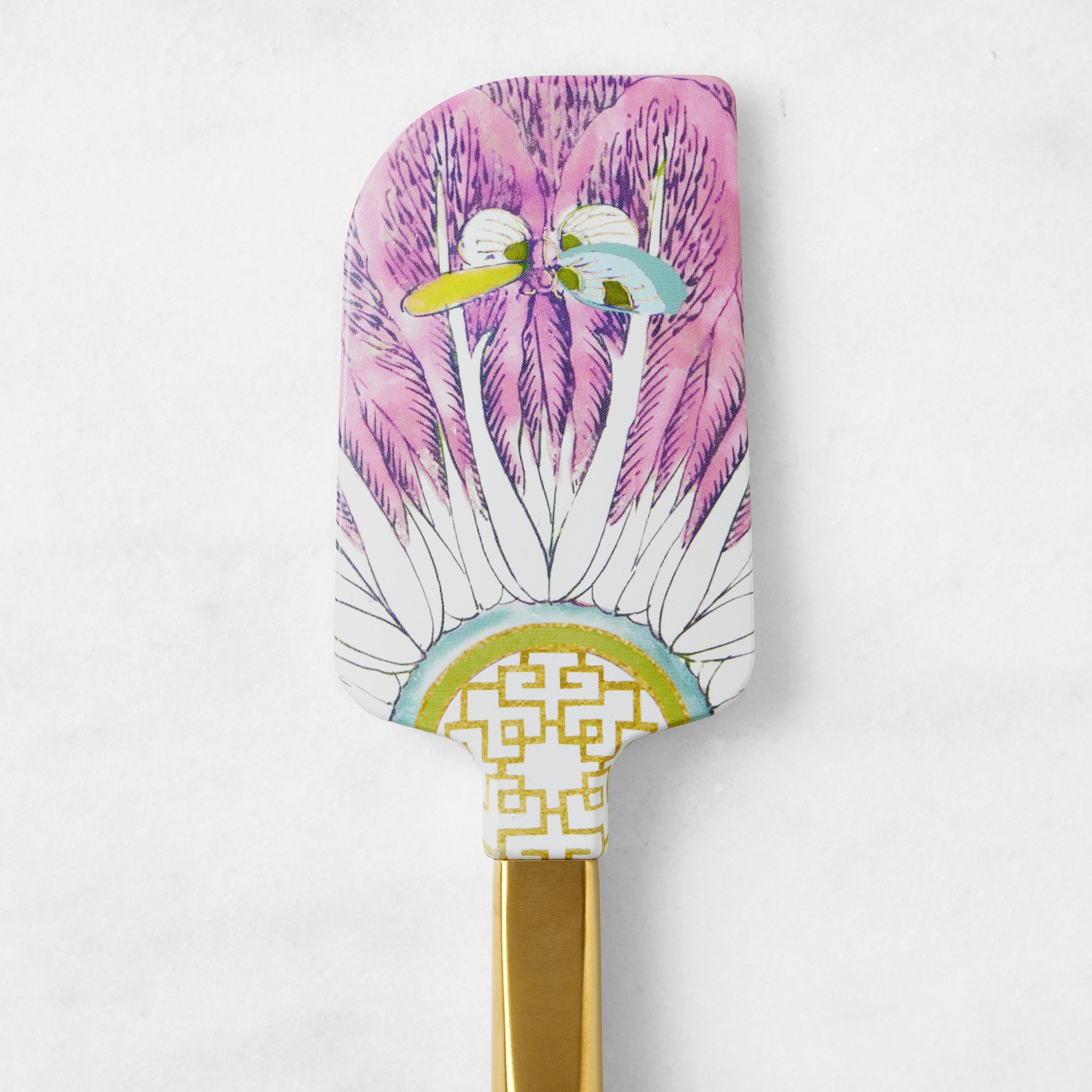 Williams Sonoma Famille Rose Dragonfly Spatula with Gold Handle