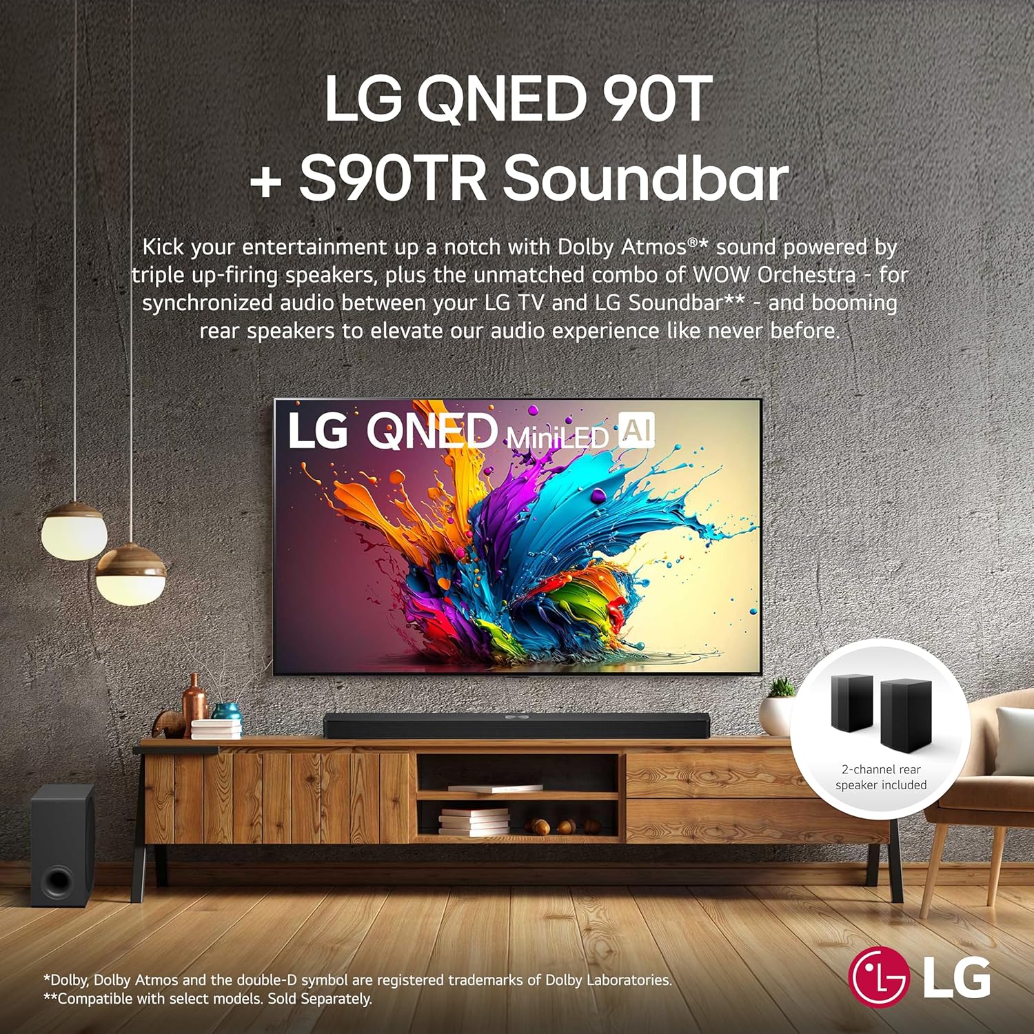 LG 86-Inch Class QNED90T Series Mini LED Smart TV 4K Processor Flat Screen with Magic Remote AI-Powered with Alexa Built-in (86QNED90TUA, 2024)