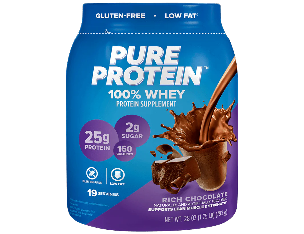Rich Chocolate 100% Whey Protein Powder - (1.75 lb. Canister)