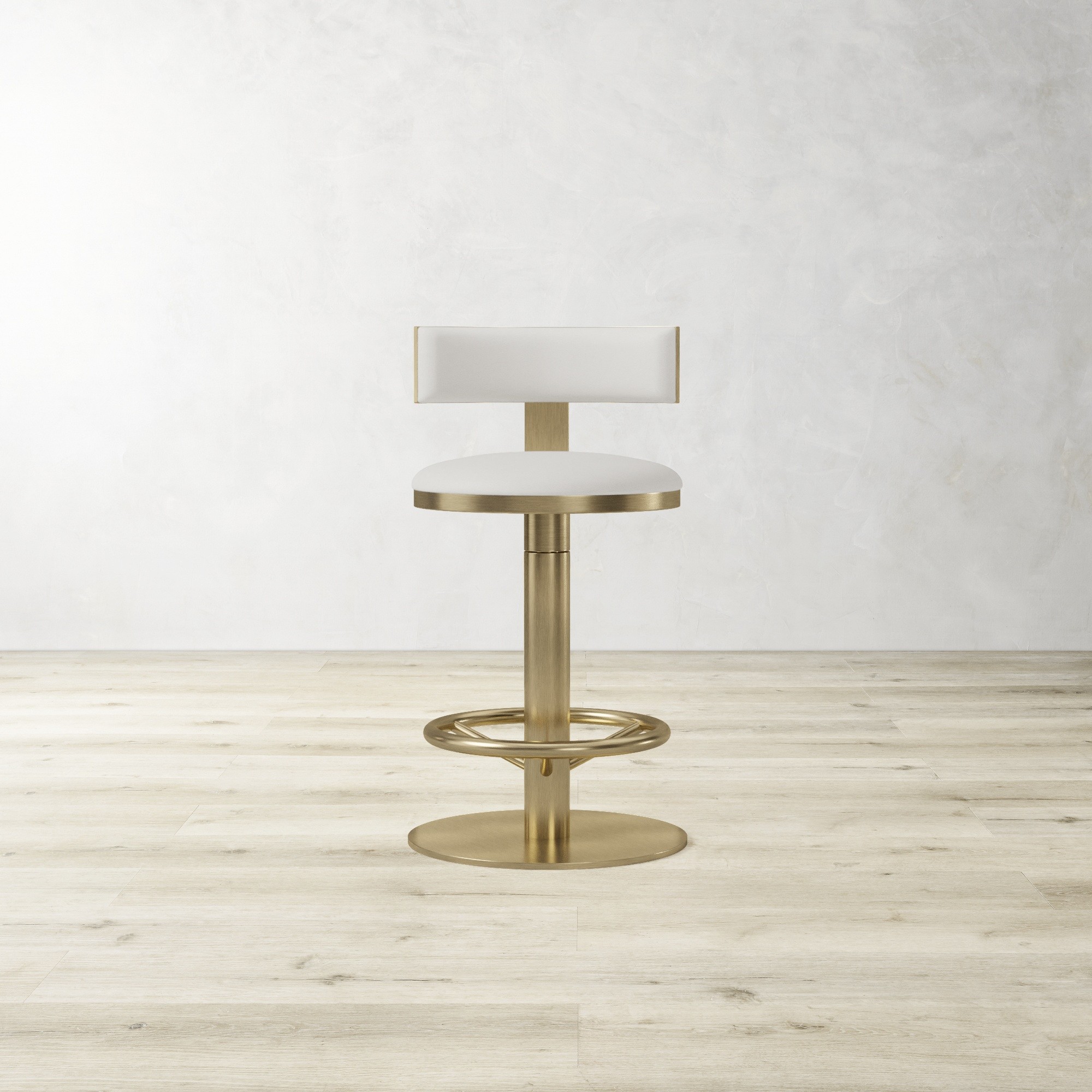 Larkin Upholstered Pedestal Counter & Bar Stool