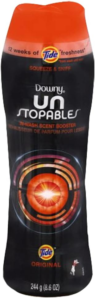 Downy Unstopables In Wash Scent Booster Beads, Fresh Scent, 24 oz, Downy Scent Booster Beads, Unstoppable Laundry Beads, Odor Protection