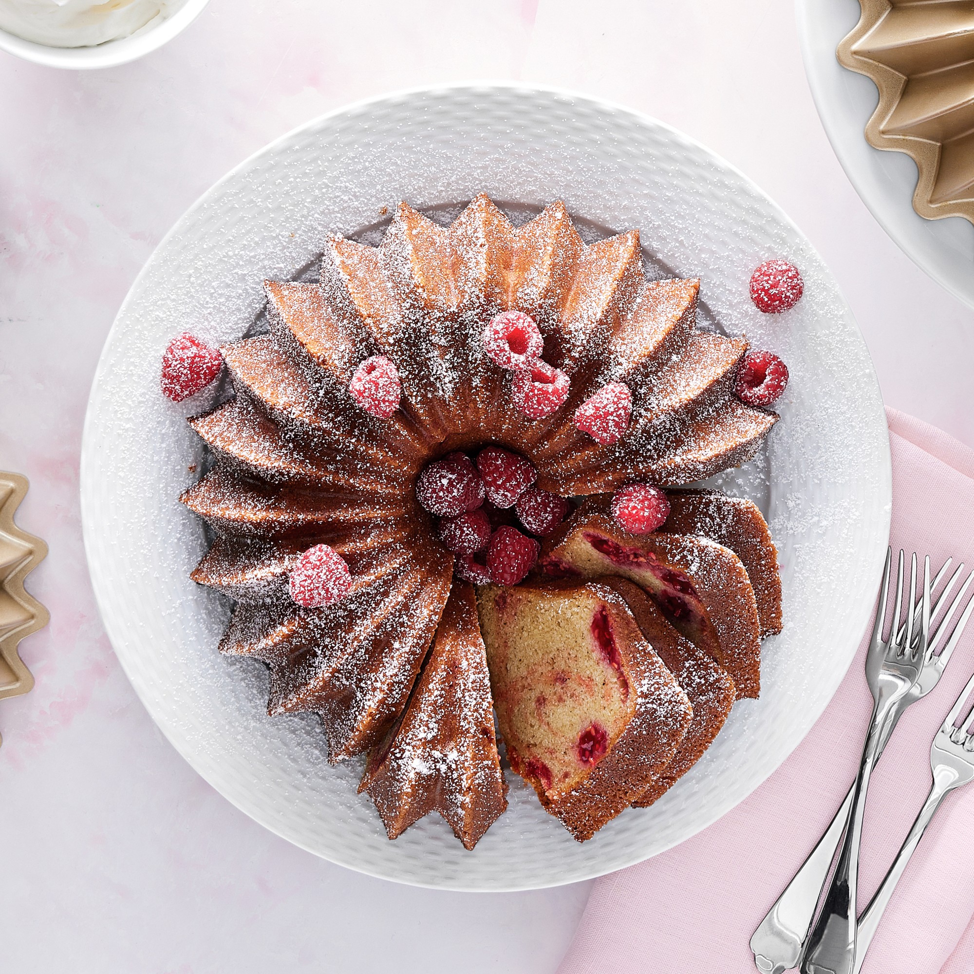 Nordic Ware Nonstick Cast Aluminum Brilliance Bundt® Pans, Set of 2